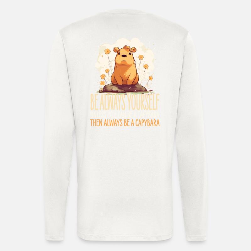 Capybara Always Yourself - Longsleeve - made by SPREAD  - OFF WHITE