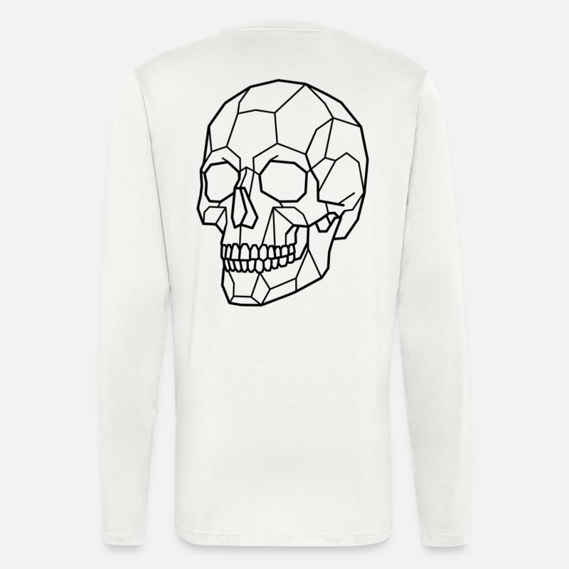 Geometric Skull - Longsleeve - made by SPREAD  - OFF WHITE