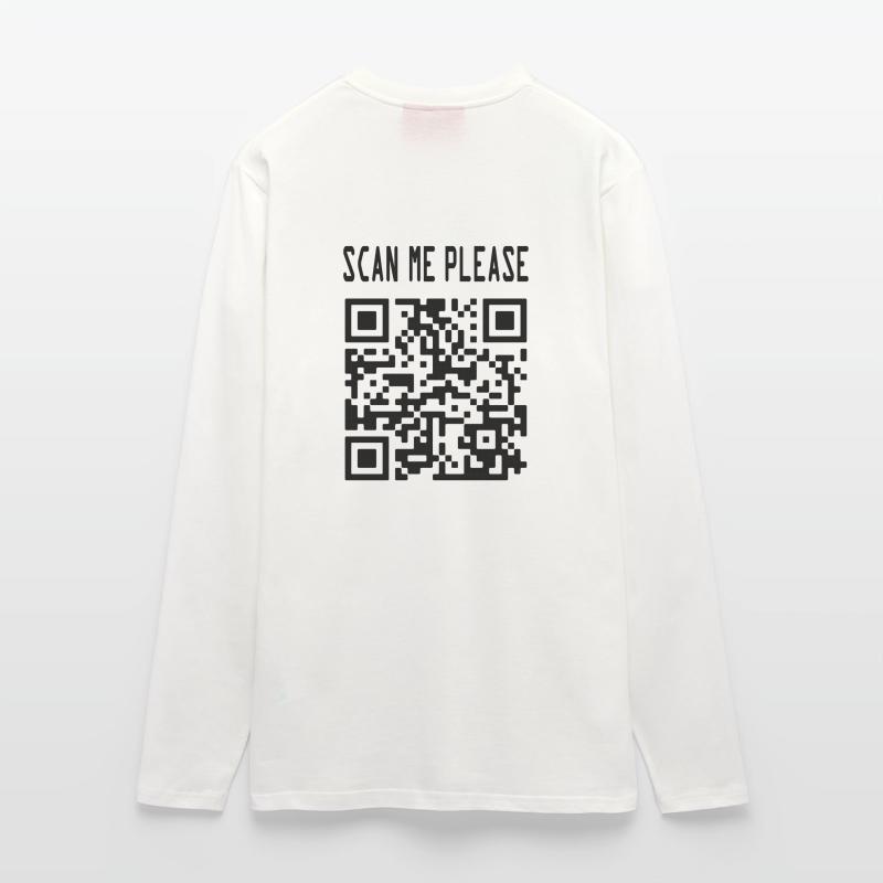 Scan Me QR Code for a Motivational Boost Longsleeve - made by SPREAD 