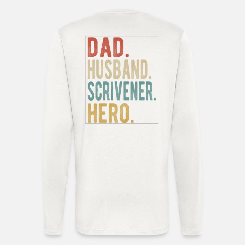Scribe Daddy Husband Hero - Longsleeve - made by SPREAD  - OFF WHITE