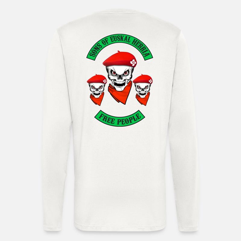 Baskische Land Biker - Langarmshirt - made by SPREAD  - OFF WHITE