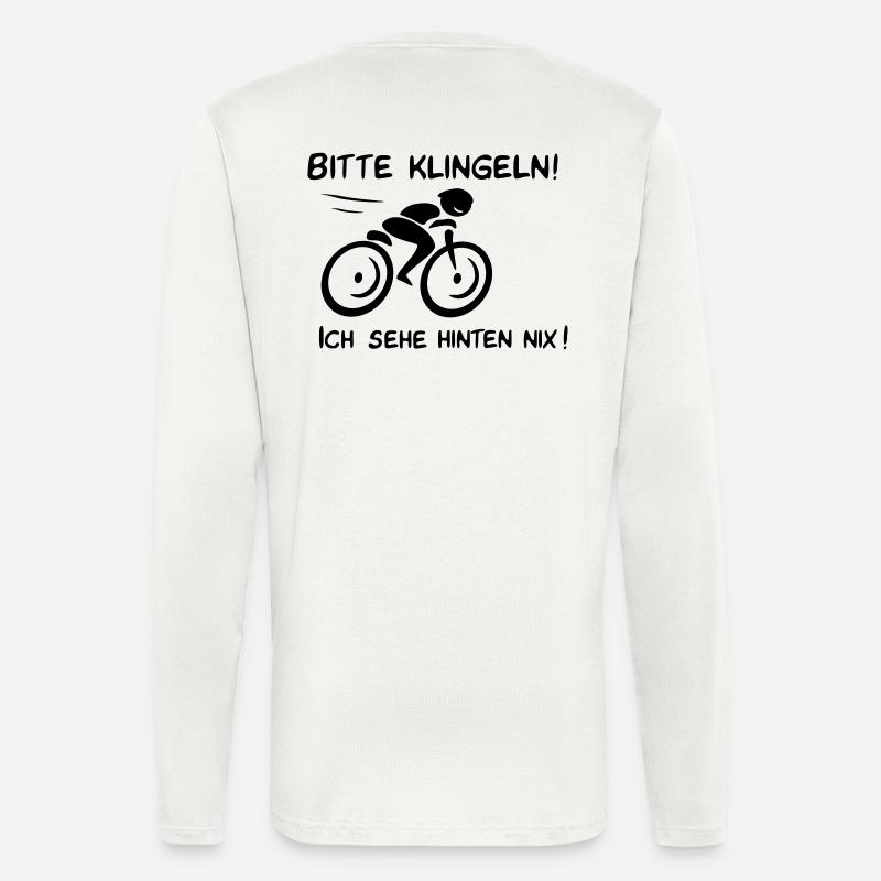 Bitte klingeln! Radfahrer-Hund - Langarmshirt - made by SPREAD  - OFF WHITE