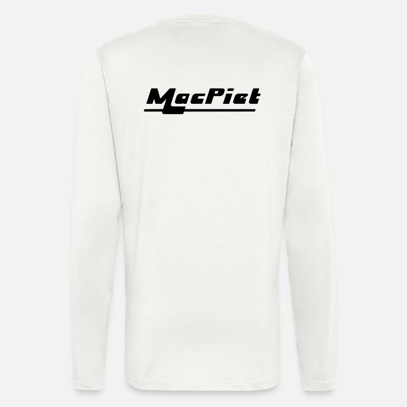 MacPiet Logo - Langarmshirt - made by SPREAD  - OFF WHITE