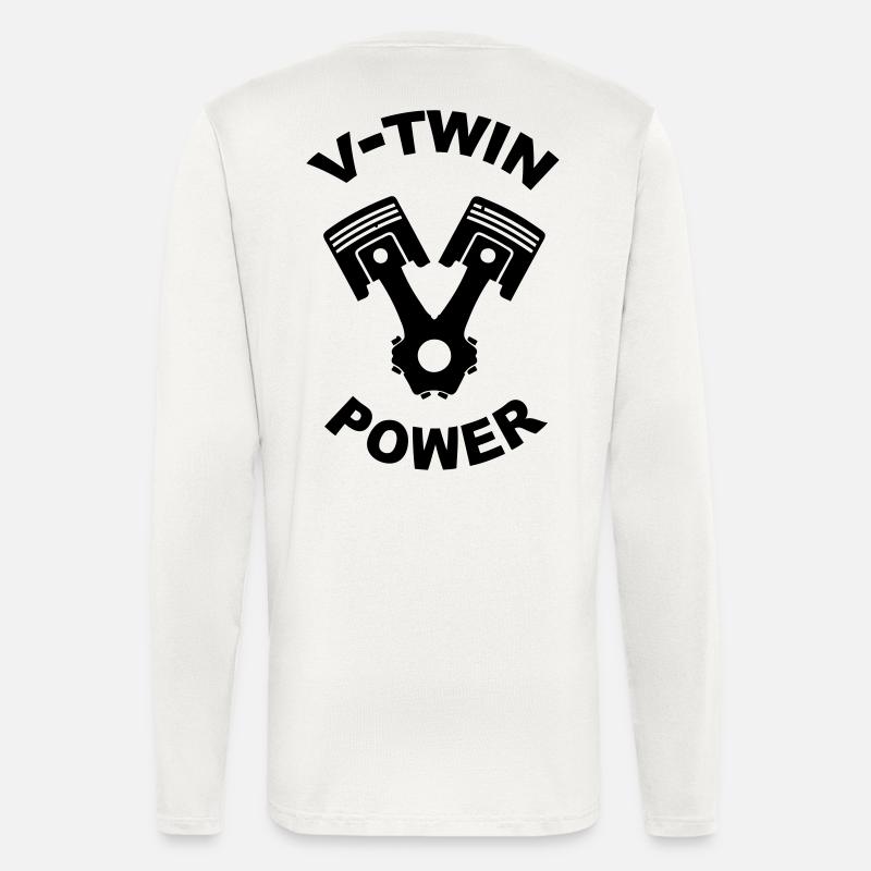 v-twin power vector design - Longsleeve - made by SPREAD  - OFF WHITE