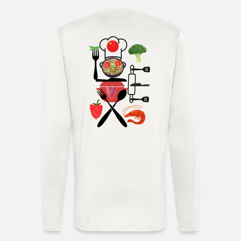 China Kitchen Collage - Longsleeve - made by SPREAD  - OFF WHITE