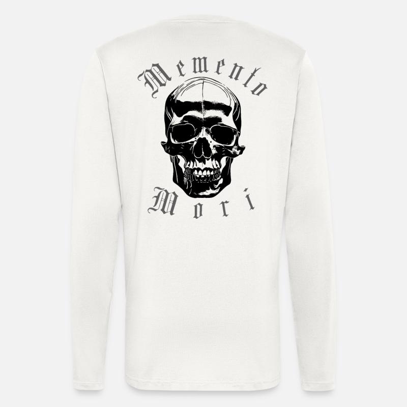 Memento Mori Skull - Langarmshirt - made by SPREAD  - OFF WHITE