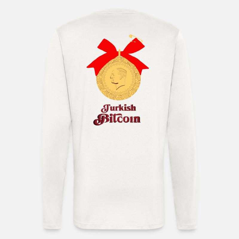 Türkischer Bitcoin - Langarmshirt - made by SPREAD  - OFF WHITE