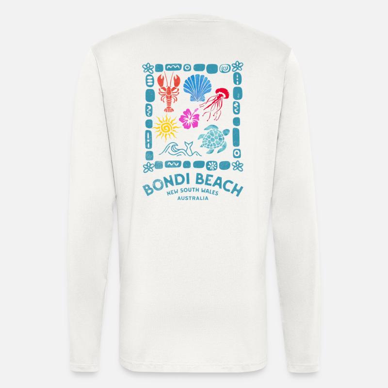 Bondi Beach Marine Souvenir - Langarmshirt - made by SPREAD  - OFF WHITE