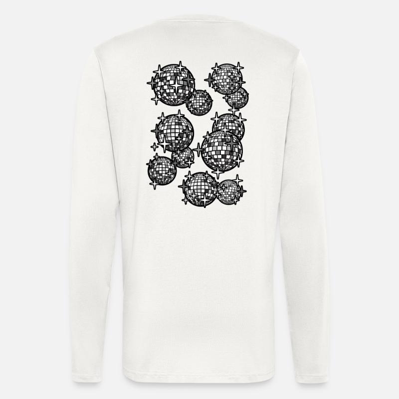 Spiegelkugeln schwarz - Langarmshirt - made by SPREAD  - OFF WHITE