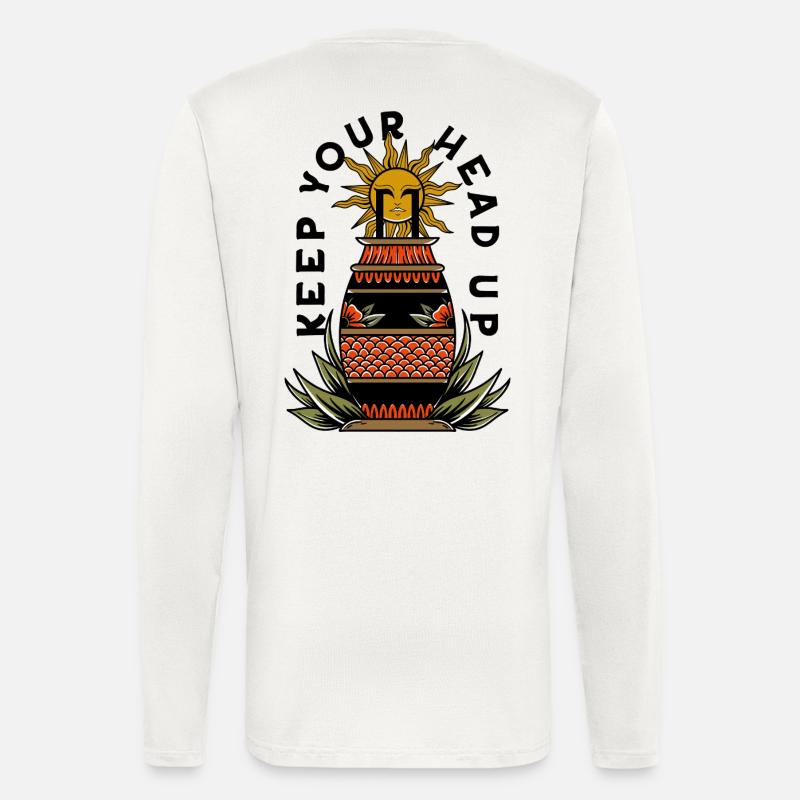 Keep Your Head Up - Langarmshirt - made by SPREAD  - OFF WHITE