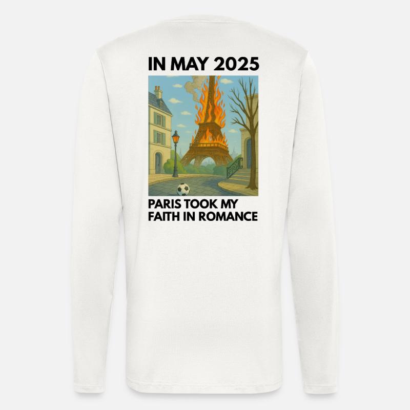 Eiffelturm on Fire - Langarmshirt - made by SPREAD  - OFF WHITE