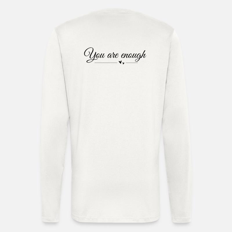 Du bist genug! - Langarmshirt - made by SPREAD  - OFF WHITE