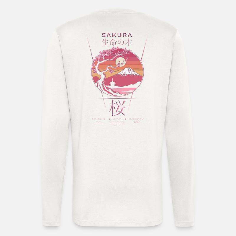 Sakura - Japan - Langarmshirt - made by SPREAD  - OFF WHITE