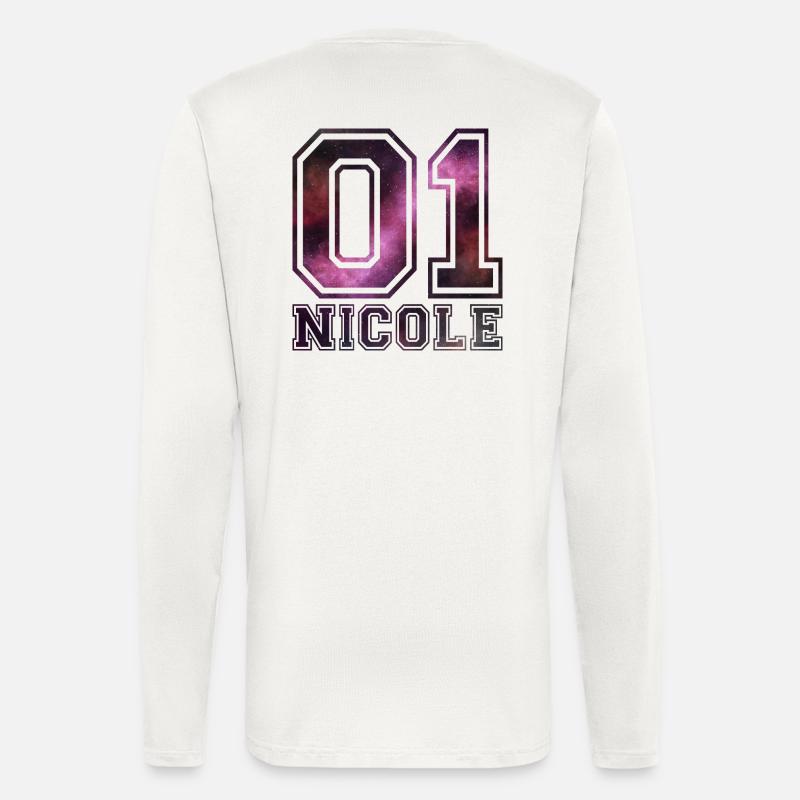 Nicole Name - Langarmshirt - made by SPREAD  - OFF WHITE