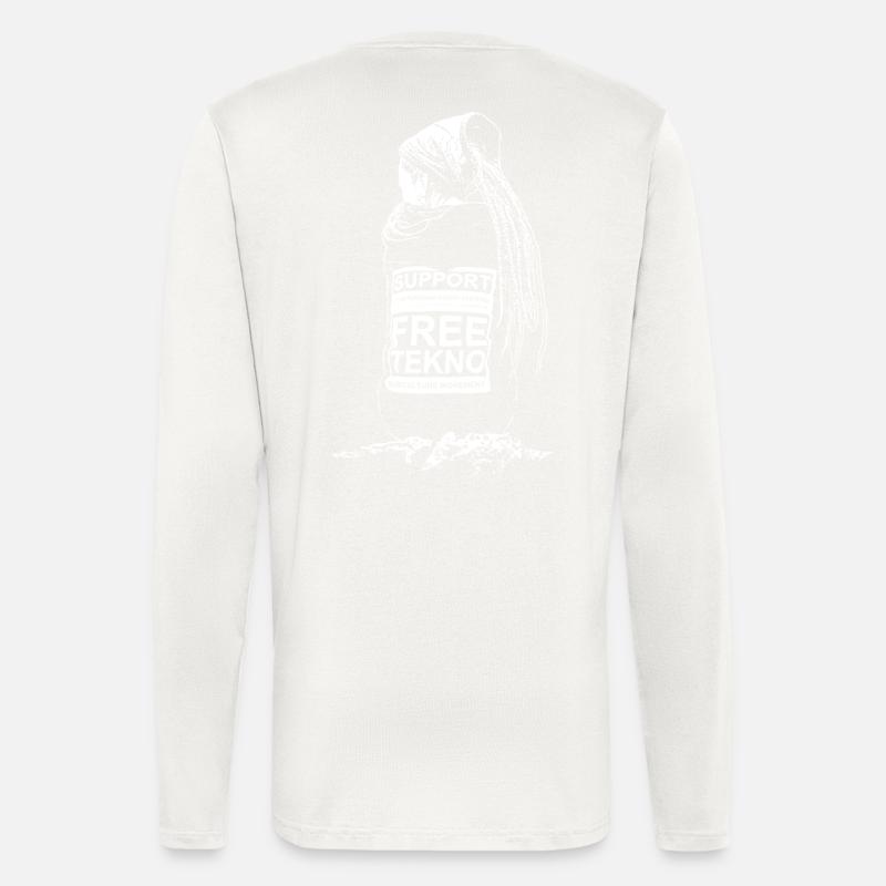 support freetekno - Longsleeve - made by SPREAD  - OFF WHITE