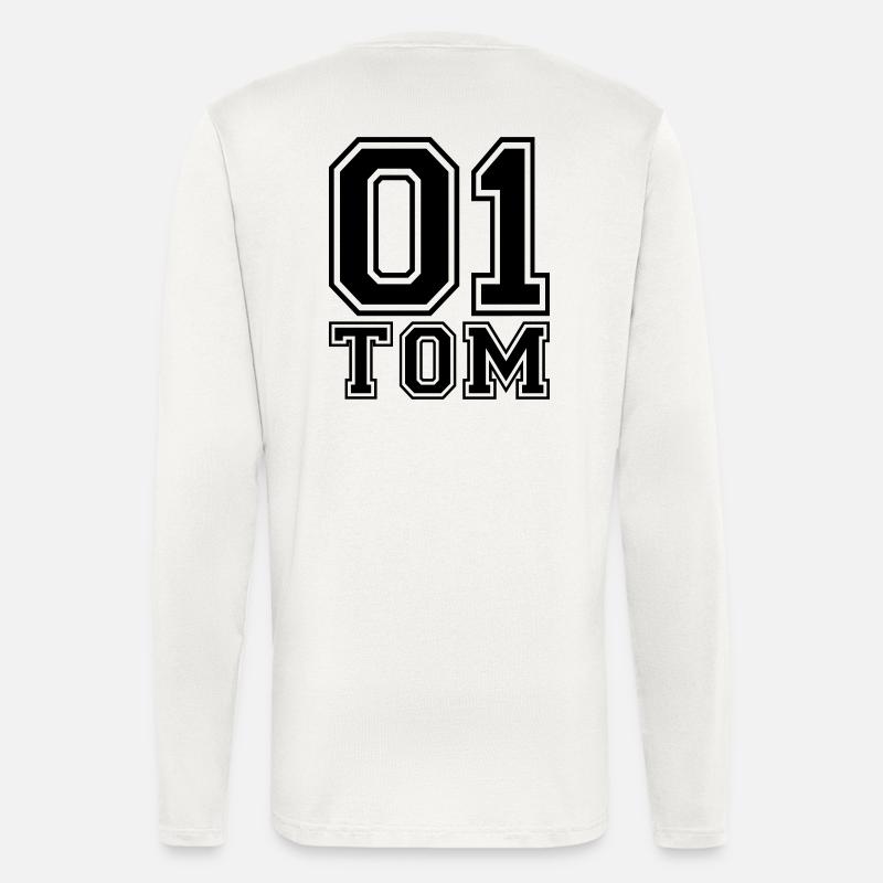 Tom - Name - Langarmshirt - made by SPREAD  - OFF WHITE