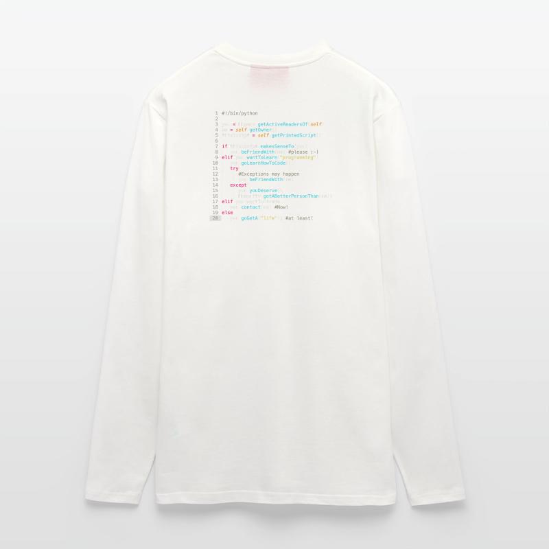 Be friends with programmers (in Python) Longsleeve - made by SPREAD 