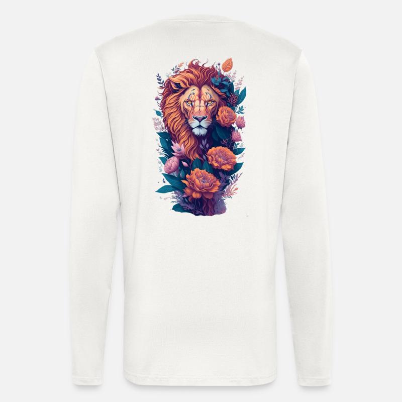 Löwe - Langarmshirt - made by SPREAD  - OFF WHITE