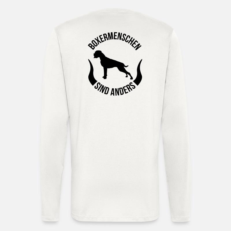 Boxermenschen sind anders - Langarmshirt - made by SPREAD  - OFF WHITE