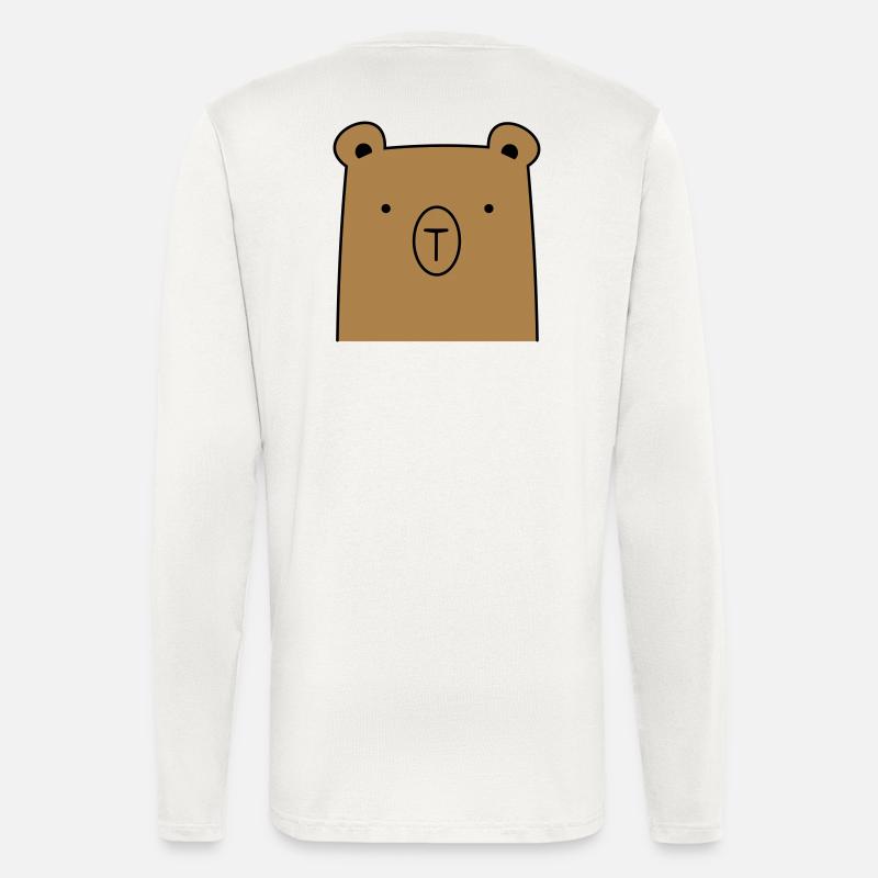 Bär Bärchen Knuddelbär Geschenkidee - Langarmshirt - made by SPREAD  - OFF WHITE