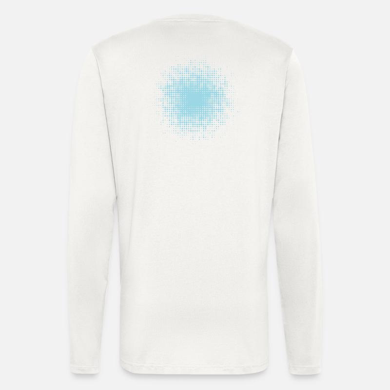 dotted round background light blue - Longsleeve - made by SPREAD  - OFF WHITE
