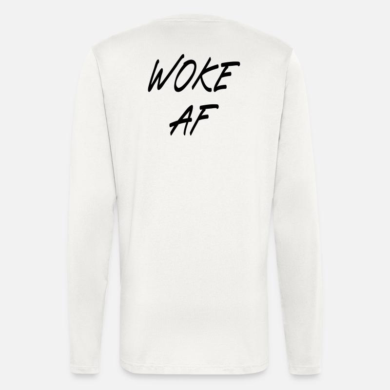 Woke AF - Manches longues bio décontracté fabriqué en UE - OFF WHITE