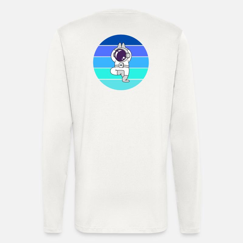 astronaut, flying rocket space - Longsleeve - made by SPREAD  - OFF WHITE