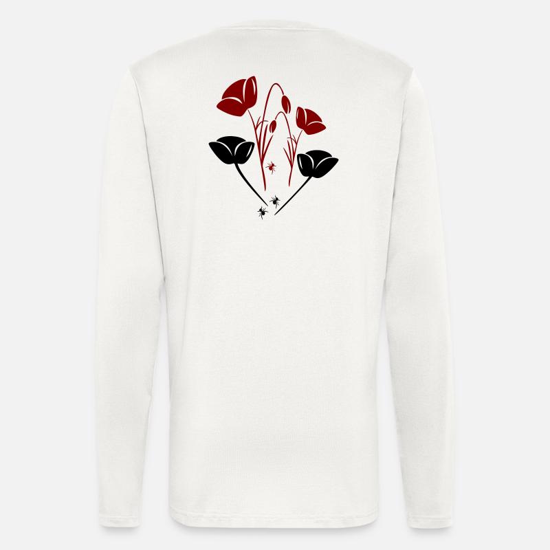 Tulpen mit Ameisen - Langarmshirt - made by SPREAD  - OFF WHITE