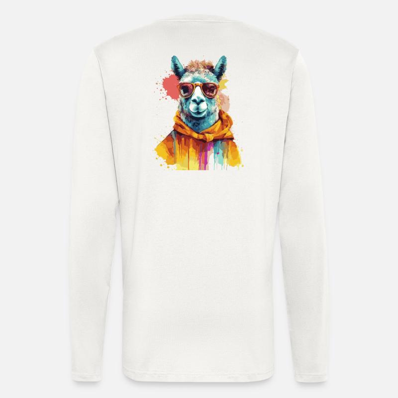 Llama, Alpaca, Llama Swag - Longsleeve - made by SPREAD  - OFF WHITE