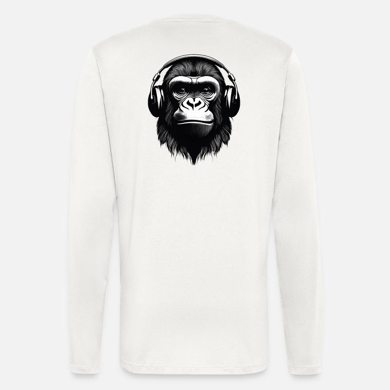 gorilla, primate, monkey - Longsleeve - made by SPREAD  - OFF WHITE