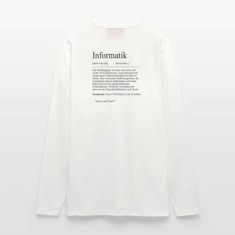 Unispruch "Informatik" Student Geschenk, Studenten Langarmshirt - made by SPREAD 