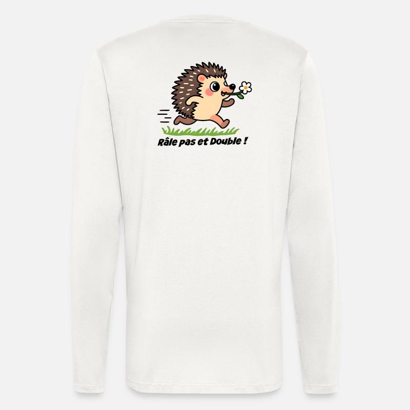 Caravan sticker, van Rattle and double! - Longsleeve - made by SPREAD  - OFF WHITE