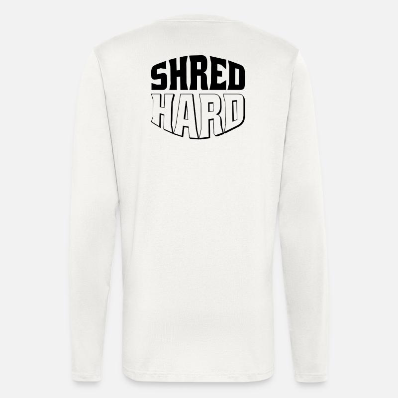 Shred Hard Snowboard Style - Langarmshirt - made by SPREAD - OFF WHITE