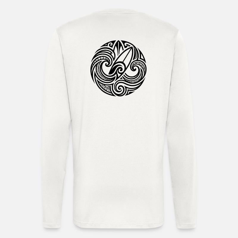 Island Flow Back - Longsleeve - made by SPREAD  - OFF WHITE