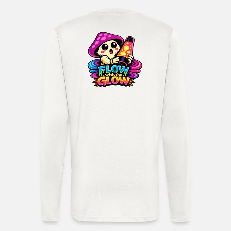 Pilz Lava Lampe Flow - Langarmshirt - made by SPREAD  - OFF WHITE