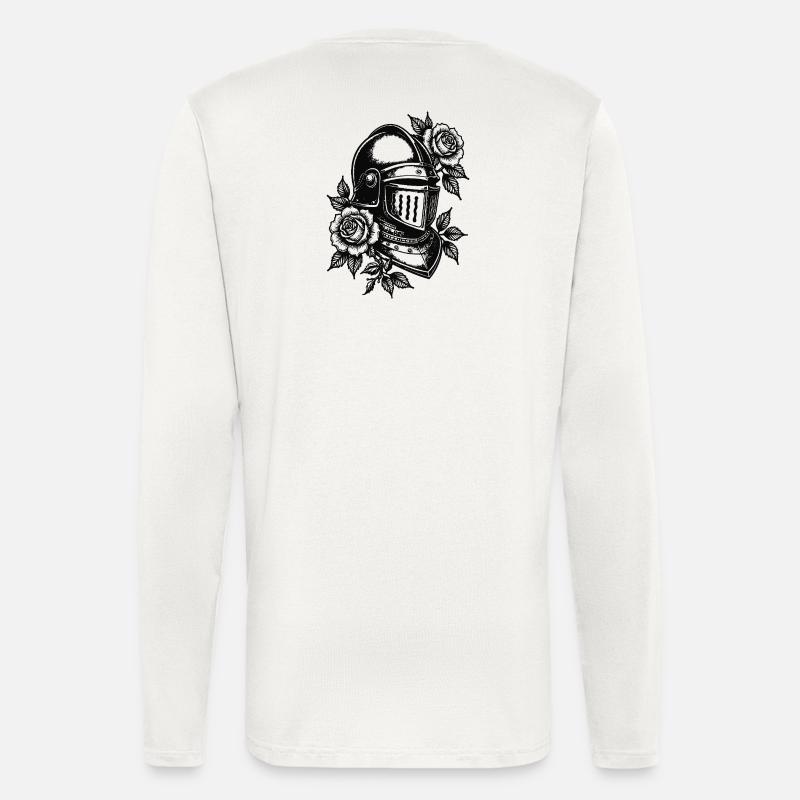 Rose Knight Helm - Langarmshirt - made by SPREAD - OFF WHITE