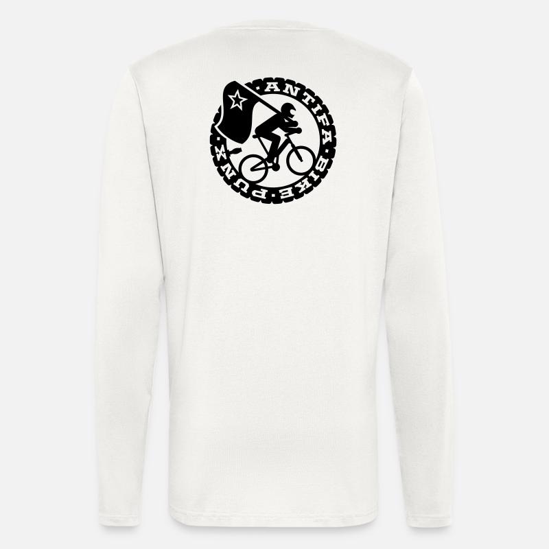 Antifa Bike Punks - Langarmshirt - made by SPREAD  - OFF WHITE
