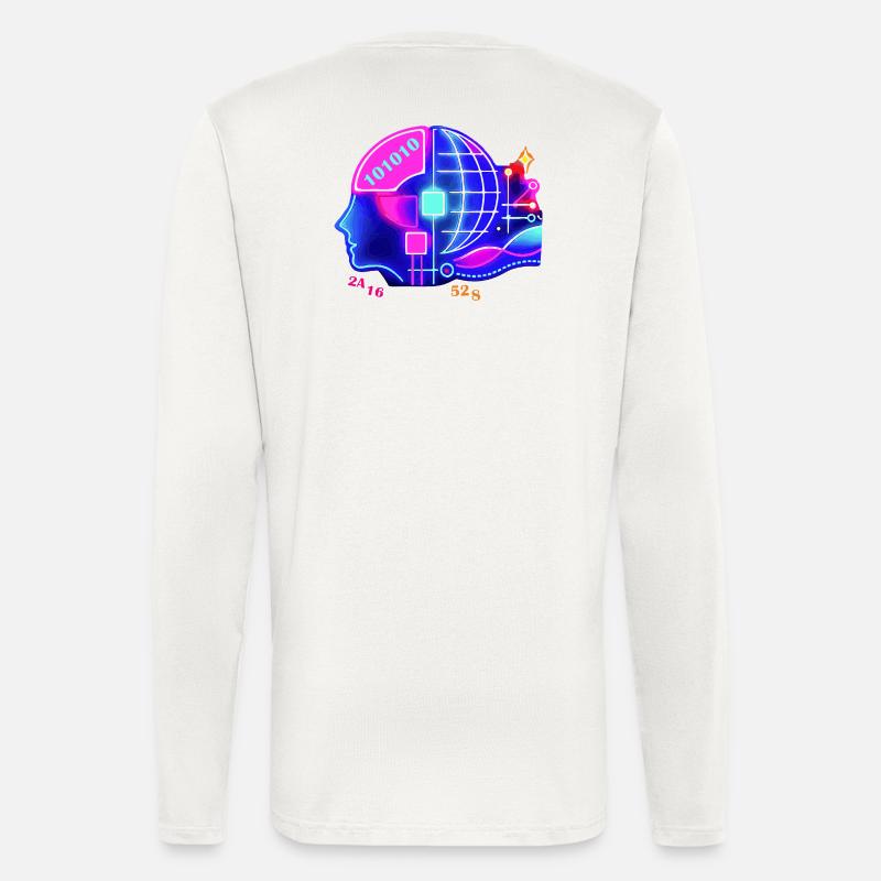 Merging AI and human intelligence - Longsleeve - made by SPREAD  - OFF WHITE