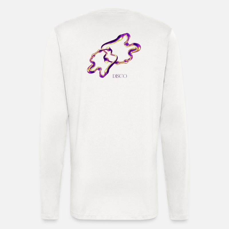 Disco Blob – Neon Abstract Liquid Art - Longsleeve - made by SPREAD  - OFF WHITE