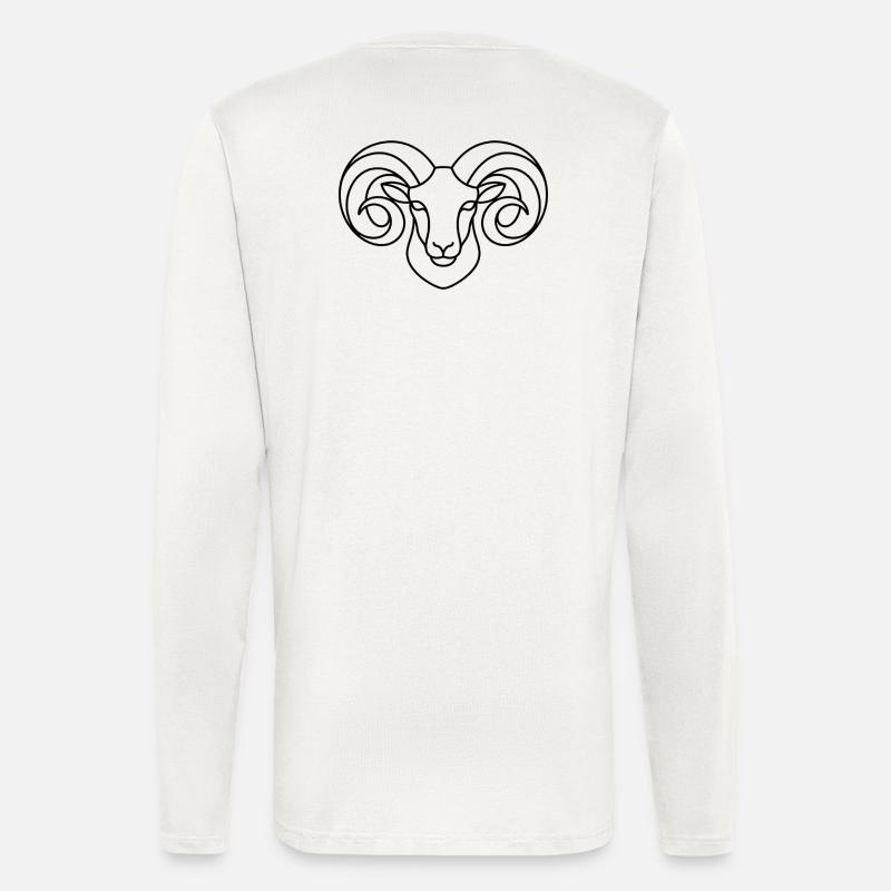 Strong ram's head - Longsleeve - made by SPREAD - OFF WHITE