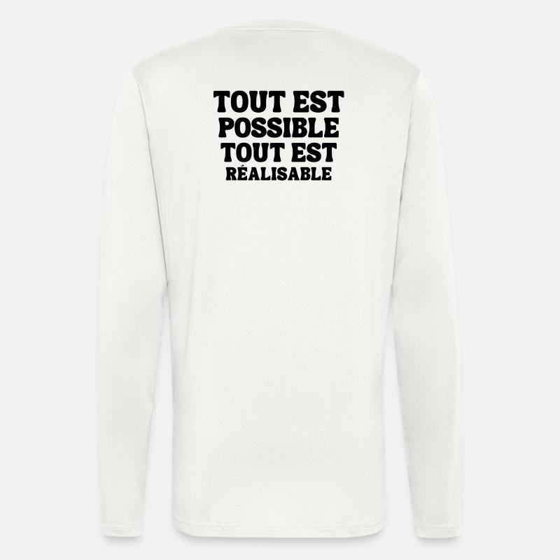everything is possible, everything is achievable - Longsleeve - made by SPREAD - OFF WHITE