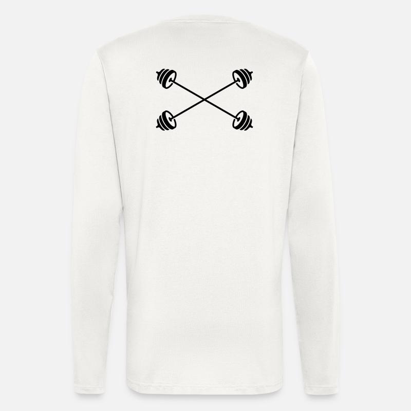 Crossed barbells - Longsleeve - made by SPREAD  - OFF WHITE