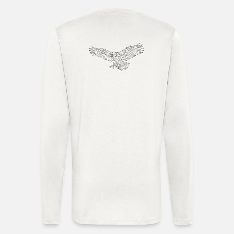majestic eagle - Longsleeve - made by SPREAD  - OFF WHITE