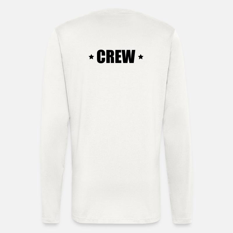 Crew mit Sterne - Langarmshirt - made by SPREAD  - OFF WHITE