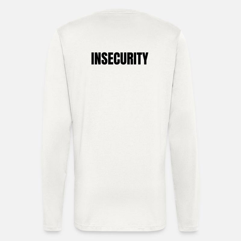 INSECURITY (Not Security) - Longsleeve - made by SPREAD  - OFF WHITE