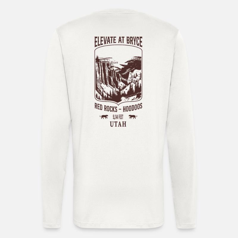 Elevate bei Bryce - Langarmshirt - made by SPREAD  - OFF WHITE