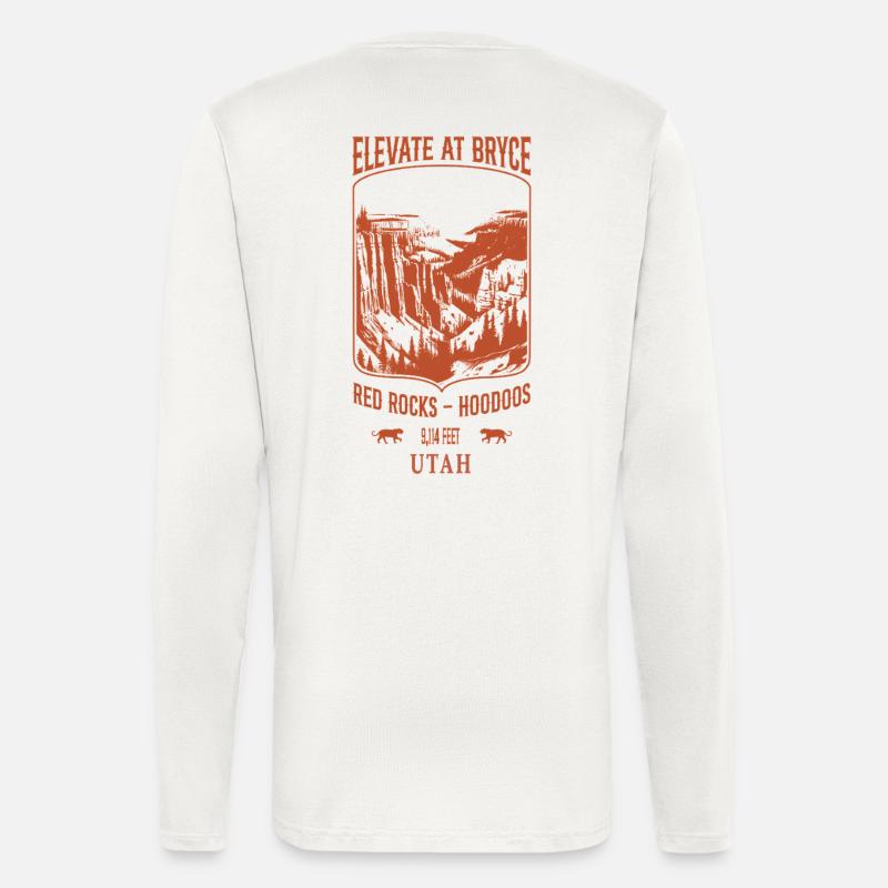 Elevate bei Bryce - Sand - Langarmshirt - made by SPREAD  - OFF WHITE