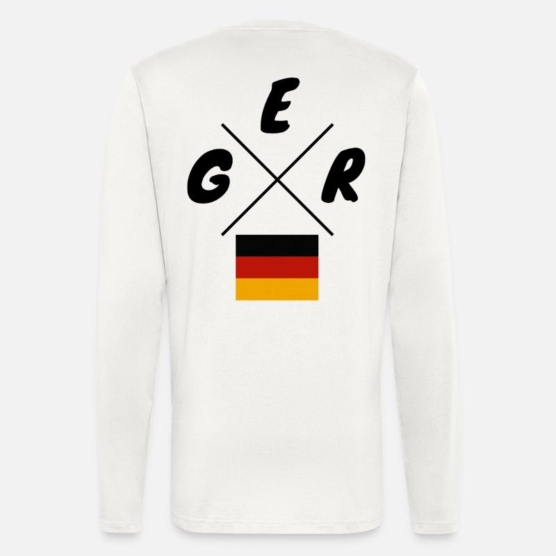 German Flags GER Lettering - Longsleeve - made by SPREAD  - OFF WHITE