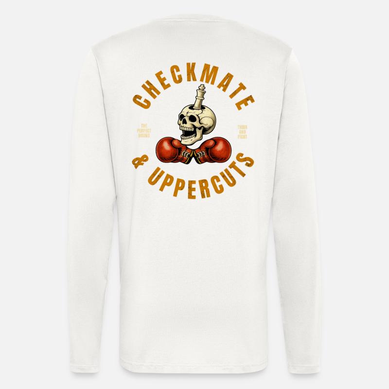 Checkmate & Uppercuts - Longsleeve - made by SPREAD  - OFF WHITE