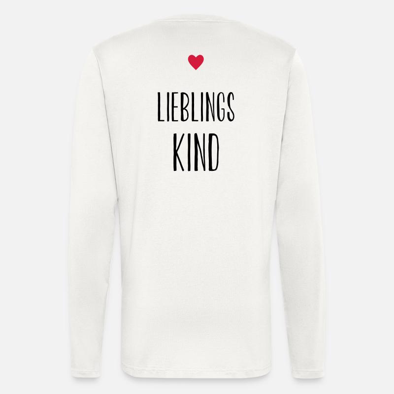Kind Lieblingskind Herz Geschenk Geschenkidee - Langarmshirt - made by SPREAD  - OFF WHITE